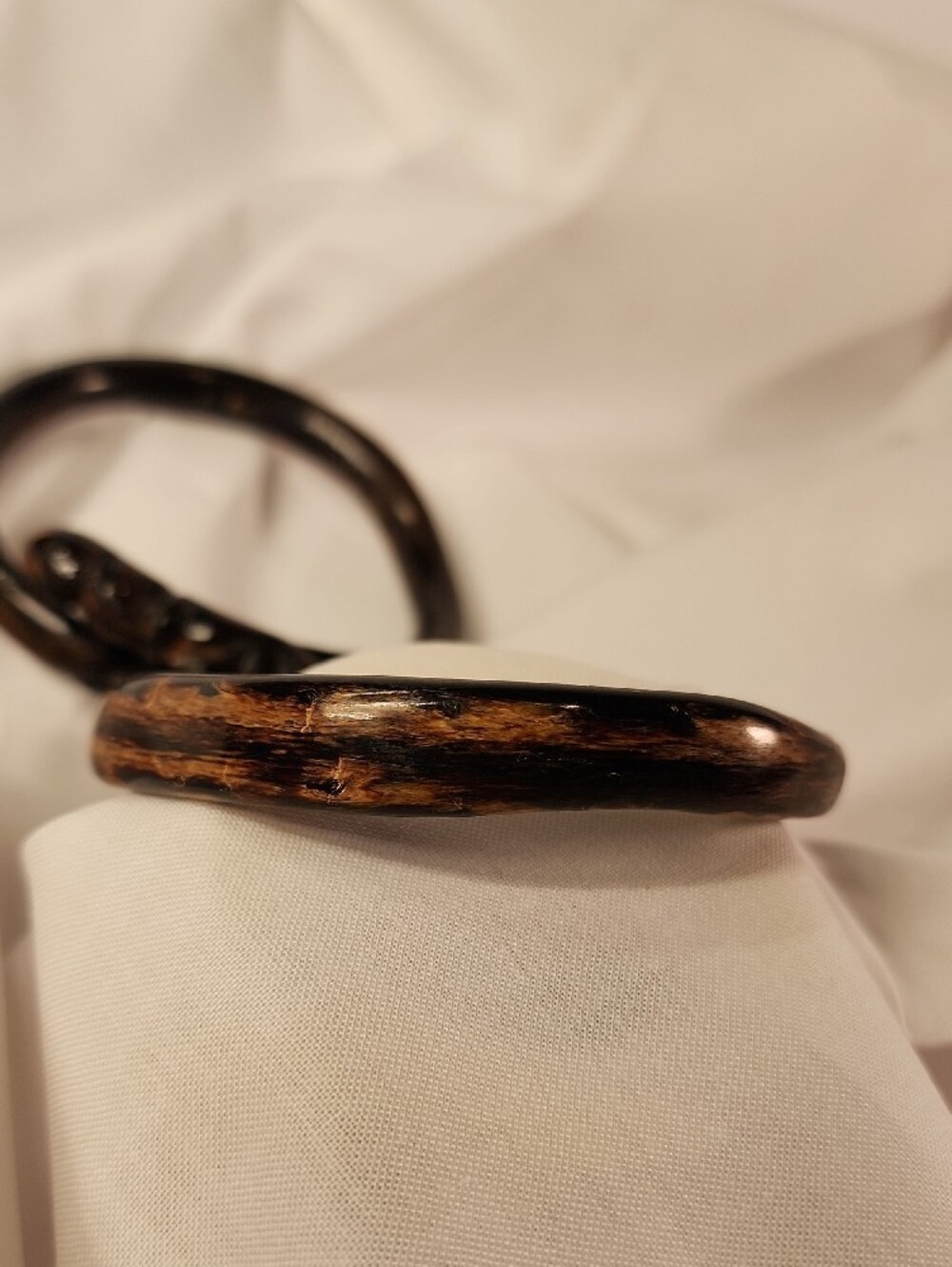 BakeLite Dark Brown Bangle Bracelet Set- Women Accessories - Picture 3 of 8
